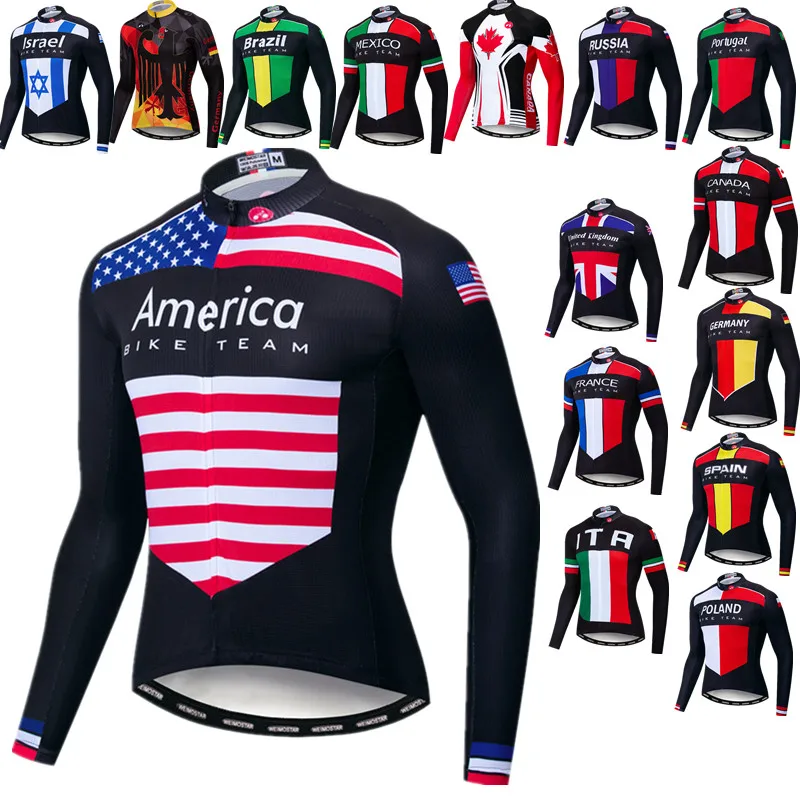 USA Team Mens Cycling Jersey Long Sleeve Bike Shirts America Road Biking Clothing Antumn Cycling Tops Mountain Bicycle Jackets
USA Team Mens Cycling Jersey Long Sleeve Bike Shirts America Road Biking Clothing Antumn Cycling Tops Mountain Bicycle Jackets