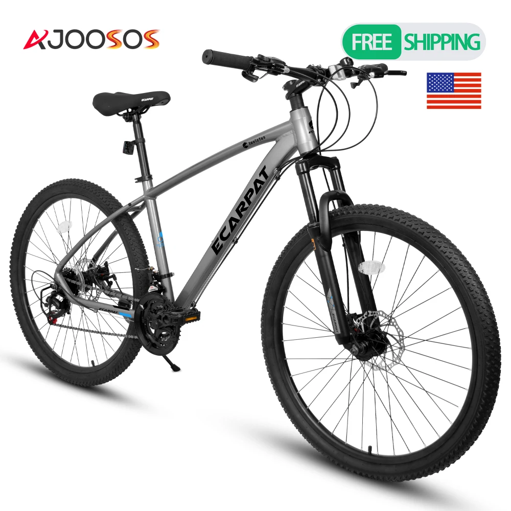 27.5 Inch Mountain Bike Aluminum Frame 21 Speed Shimano Gears Suspension Fork Disc Brakes 27.5 Tires for Adult Mountain Biking
27.5 Inch Mountain Bike Aluminum Frame 21 Speed Shimano Gears Suspension Fork Disc Brakes 27.5 Tires for Adult Mountain Biking