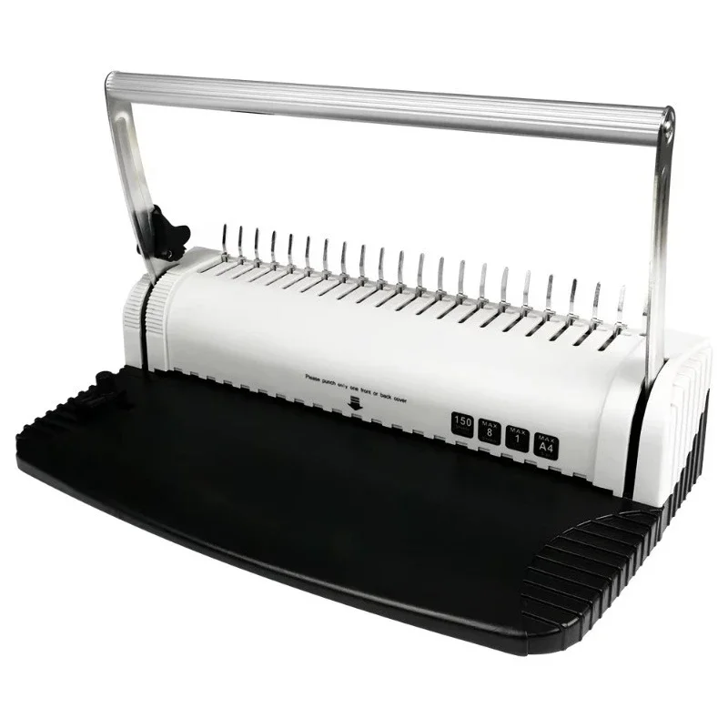 Portable Office Desktop Book Envelope Packaging Box Binding Manual Comb Binding Machine