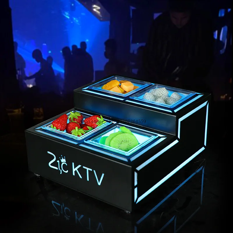 Bar supplies KTV special luminous fruit plate wrought iron four-grid double-layer creative snack plate fruit snack platter rack
Bar supplies KTV special luminous fruit plate wrought iron four-grid double-layer creative snack plate fruit snack platter rack