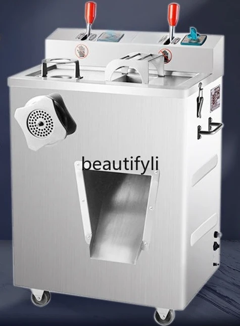 Meat Slicer Commercial Meat Grinder Multi-Functional Ham Slicer Shredder Sausage Stuffer Meat Mincer
Meat Slicer Commercial Meat Grinder Multi-Functional Ham Slicer Shredder Sausage Stuffer Meat Mincer