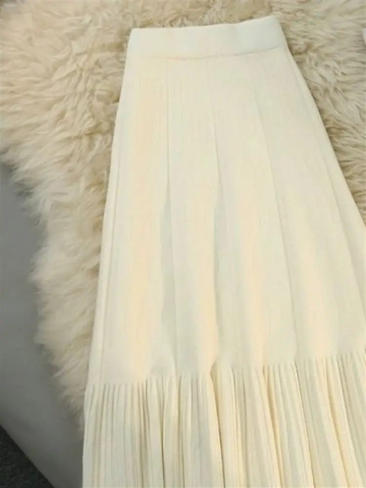 Женская вязаная юбка миди А-силуэта с высокой талией, свободного кроя, в пол, осенне-зимняя, повседневная, модная
Женская вязаная юбка миди А-силуэта с высокой талией, свободного кроя, в пол, осенне-зимняя, повседневная, модная