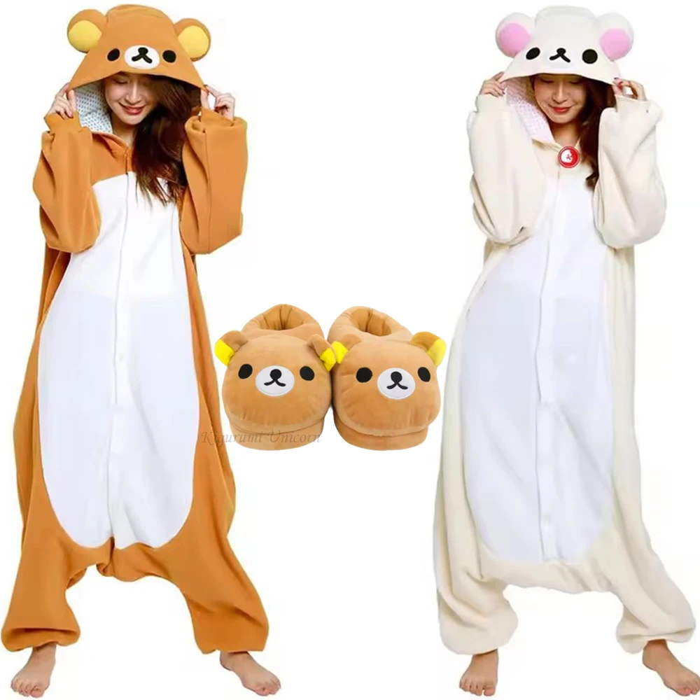 Хэллоуин Рождество мультфильм медведь пижама Rilakkuma кигуруми единорог взрослый аниме комбинезон милый мультфильм одежда для сна пуговицы тапочки
Хэллоуин Рождество мультфильм медведь пижама Rilakkuma кигуруми единорог взрослый аниме комбинезон милый мультфильм одежда для сна пуговицы тапочки