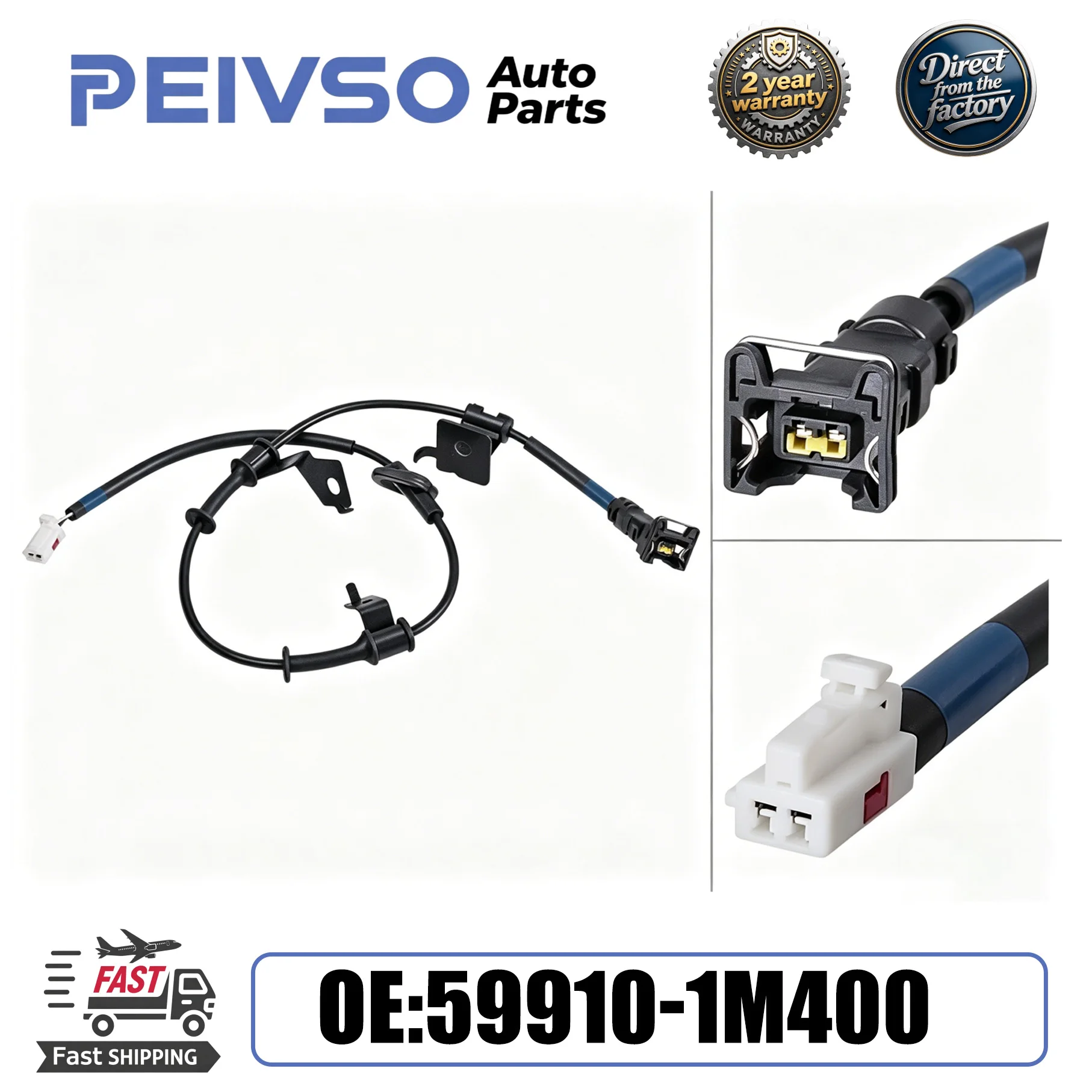 59910-1M400 Rear Left New High-Quality ABS Wheel Speed Sensor For KIA 2009-2013 ALS2763
59910-1M400 Rear Left New High-Quality ABS Wheel Speed Sensor For KIA 2009-2013 ALS2763