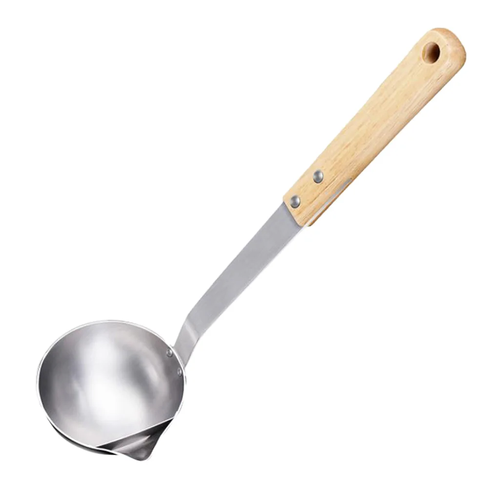 Oil Filter Spoon Stainless Steel Wooden Soup Separator Easy Cleaning Storage Grease Water Greater Oil Intake Reducing Kitchen
Oil Filter Spoon Stainless Steel Wooden Soup Separator Easy Cleaning Storage Grease Water Greater Oil Intake Reducing Kitchen