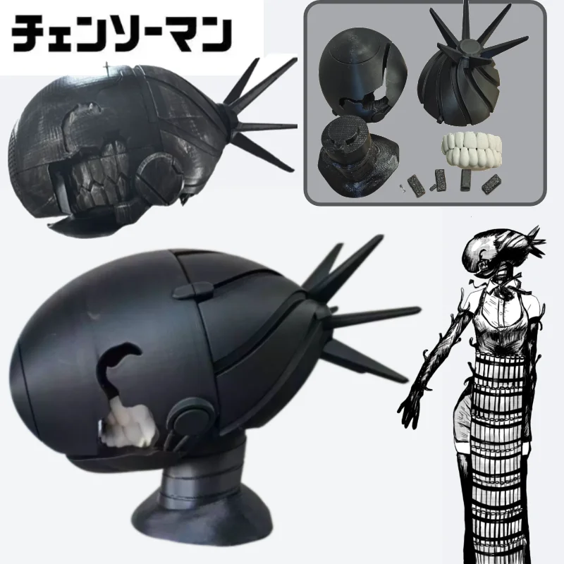 Chainsaw Man Reze Cosplay Head Model Helmet Halloween Birthday Collectible Gift 3D Printed Head Bust Helmet for Women Men
Chainsaw Man Reze Cosplay Head Model Helmet Halloween Birthday Collectible Gift 3D Printed Head Bust Helmet for Women Men