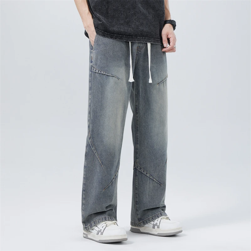 Denim Pants Men Plus Size 8XL Elastic Waist Jeans Male Fashion Casual Straight Pants Baggy Denim Pants Big Size Trousers
Denim Pants Men Plus Size 8XL Elastic Waist Jeans Male Fashion Casual Straight Pants Baggy Denim Pants Big Size Trousers