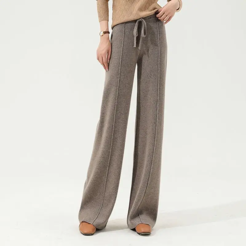 2024 Autumn and Winter Thick Knit Wide Leg Pants Women's High Waist Loose Casual Slimming Straight Leg Lengthened Pants LJ408
2024 Autumn and Winter Thick Knit Wide Leg Pants Women's High Waist Loose Casual Slimming Straight Leg Lengthened Pants LJ408
