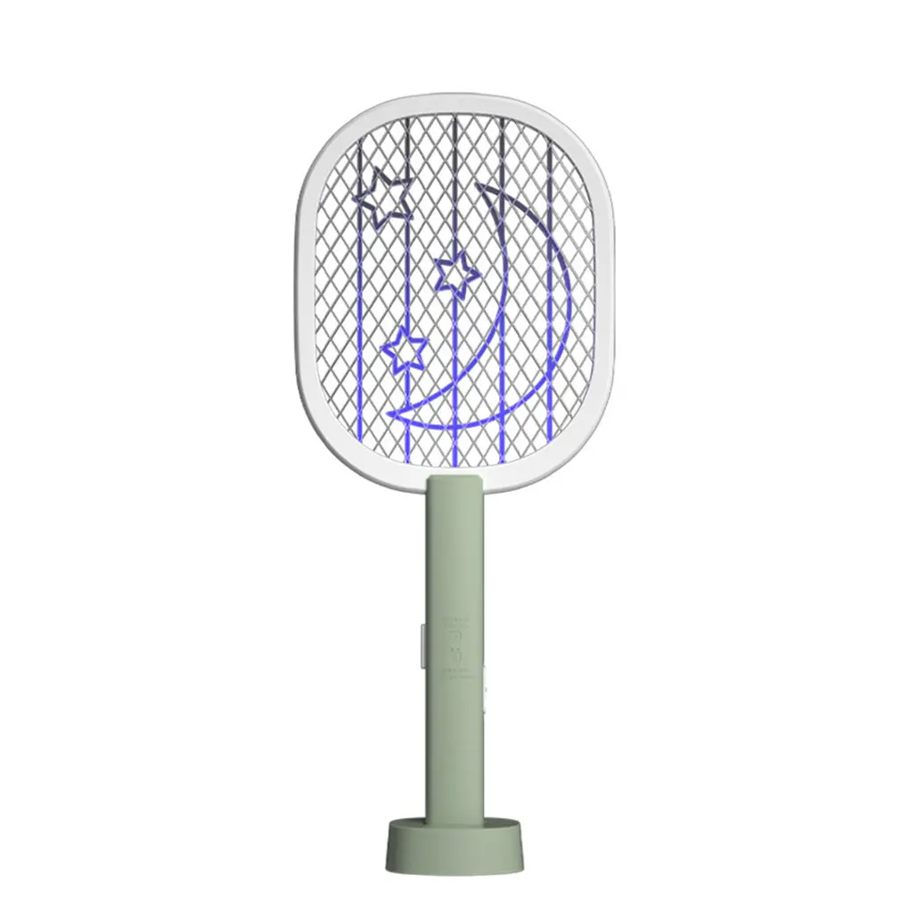 Fly Racket 5W LED Rechargeable Bug Bat Electric Portable Pest Control Device, Star Moon, Green
Fly Racket 5W LED Rechargeable Bug Bat Electric Portable Pest Control Device, Star Moon, Green