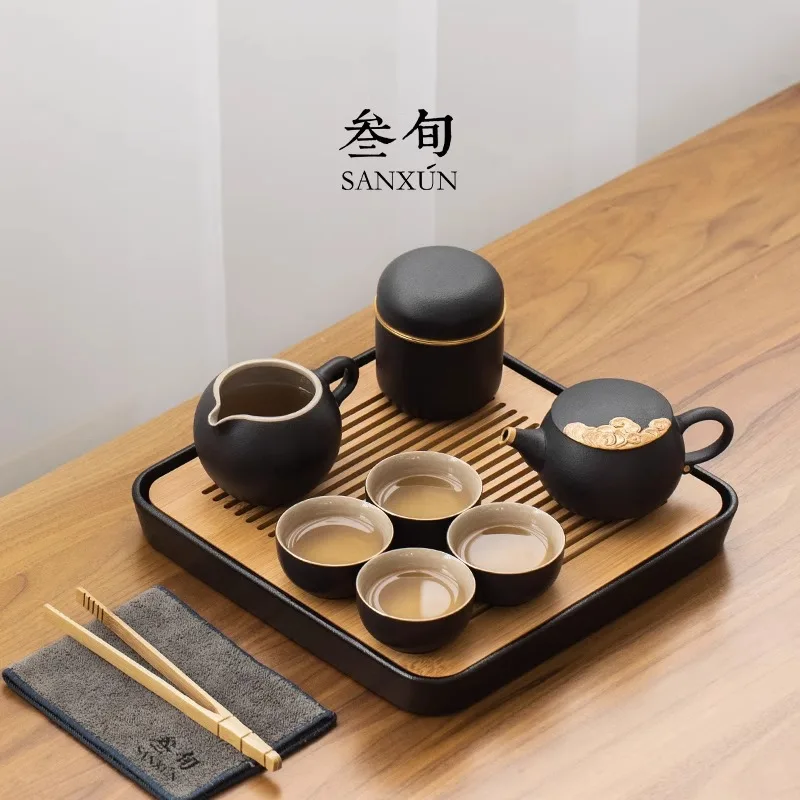 Luxury Teapot and Tea Set for Home Living Room Small Set Kung Fu Tea Tray Ceramic Teacup for Office Guests
Luxury Teapot and Tea Set for Home Living Room Small Set Kung Fu Tea Tray Ceramic Teacup for Office Guests