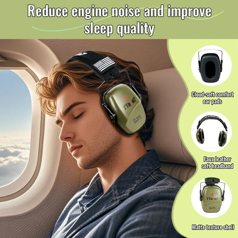 High-quality Noise-reducing Earmuffs Soft Leather Sound-absorbing Sponge For Shooting Practice/Airport Work/Construction
High-quality Noise-reducing Earmuffs Soft Leather Sound-absorbing Sponge For Shooting Practice/Airport Work/Construction