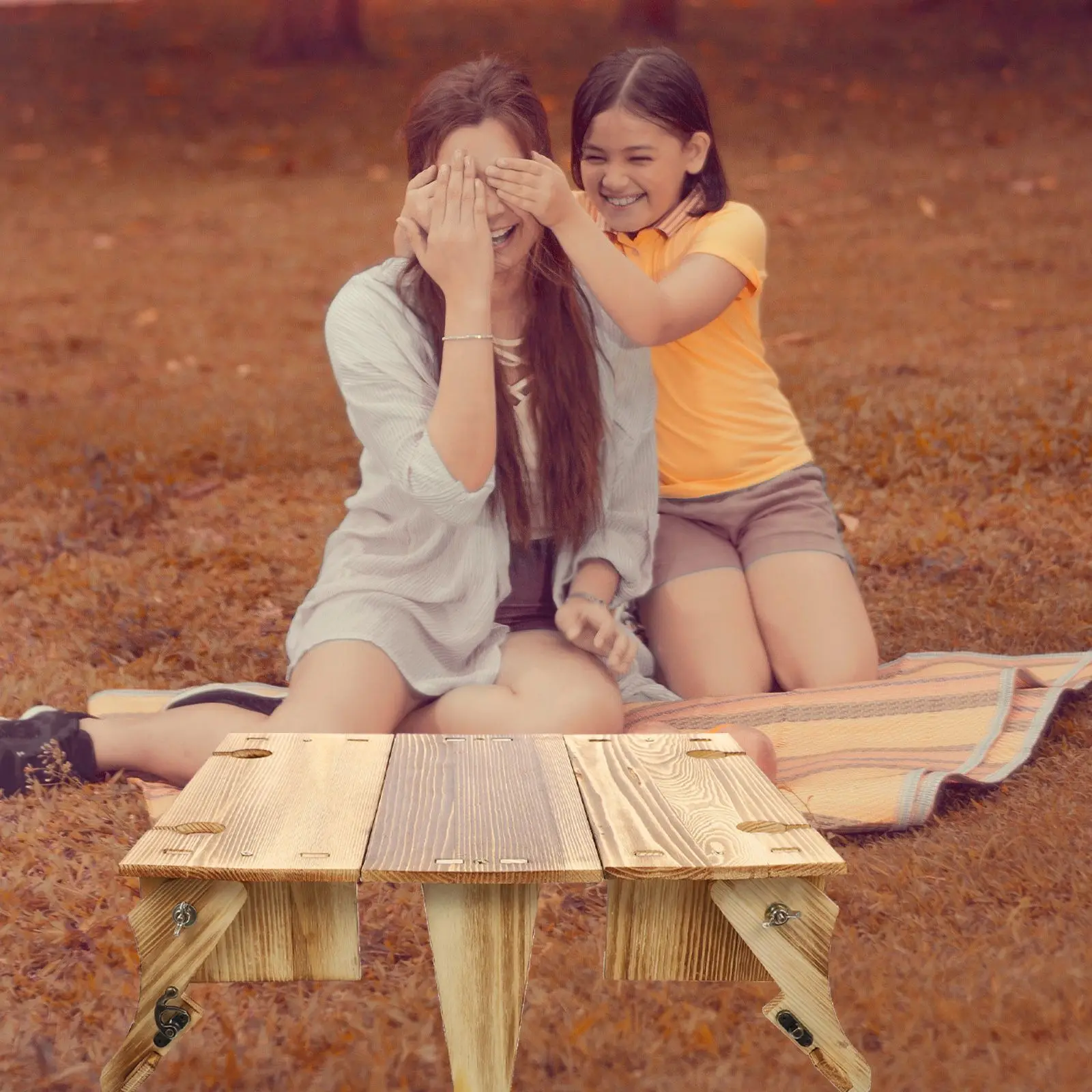 Folding Picnic Basket Table Wood Desk Portable Camping Travel Foldable Outdoor Furniture Garden Table Random Color Small Size
Folding Picnic Basket Table Wood Desk Portable Camping Travel Foldable Outdoor Furniture Garden Table Random Color Small Size