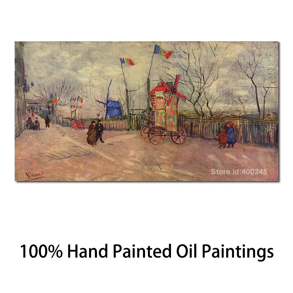 Abstract Canvas Wall Art Landscape Picture Living Room Decor The Allotments at Montmartre Handmade Vincent Van Gogh Artwork
Abstract Canvas Wall Art Landscape Picture Living Room Decor The Allotments at Montmartre Handmade Vincent Van Gogh Artwork