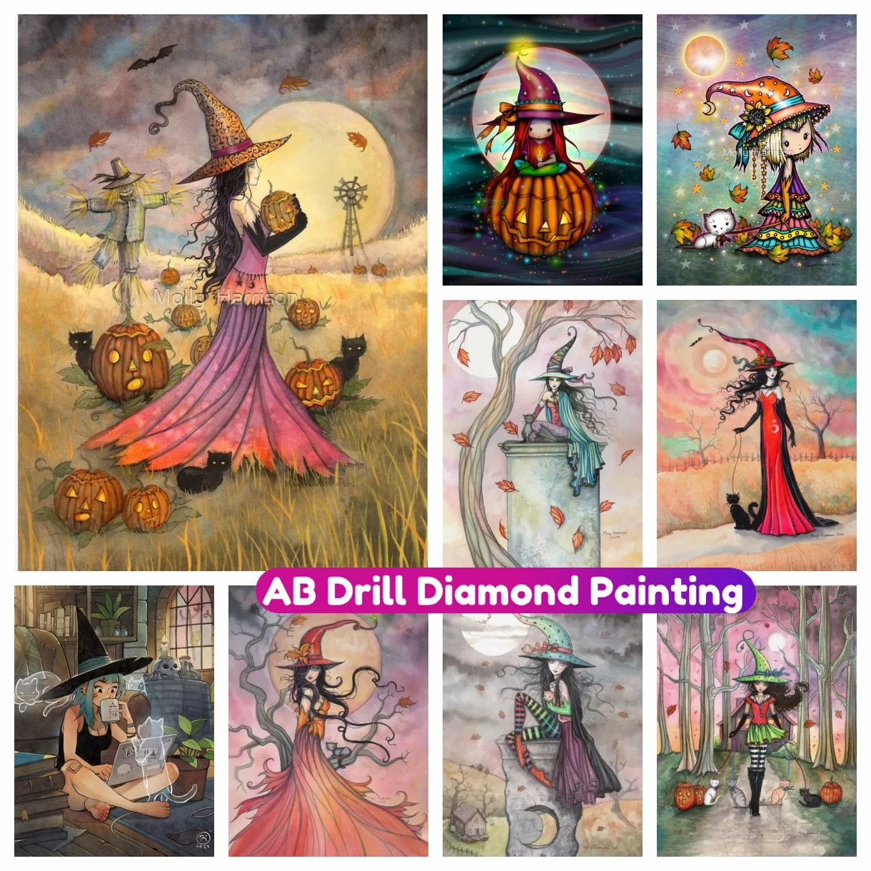 Witches Gothic AB Diamond Painting New Arrivals Novelty Cross Stitch Kit Mosaic Embroidery 5D DIY Full Drill Upholstery
Witches Gothic AB Diamond Painting New Arrivals Novelty Cross Stitch Kit Mosaic Embroidery 5D DIY Full Drill Upholstery