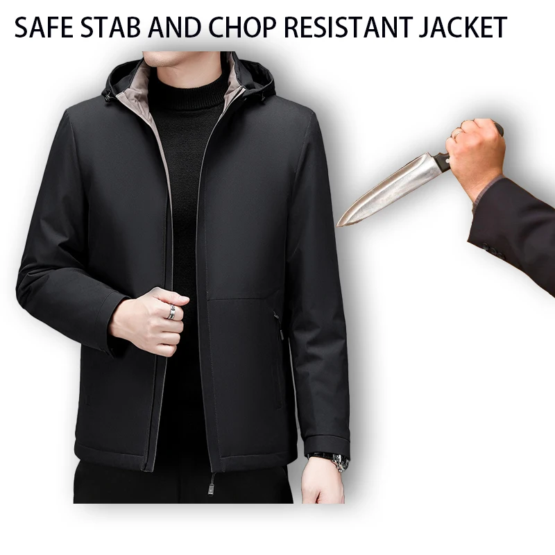 Hidden Polymer Composite Anti Stab Men Jacket Winter Warmth Safety Anti Cut Fbi Police Bodyguard Tactical Anti hacker Clothing
Hidden Polymer Composite Anti Stab Men Jacket Winter Warmth Safety Anti Cut Fbi Police Bodyguard Tactical Anti hacker Clothing
