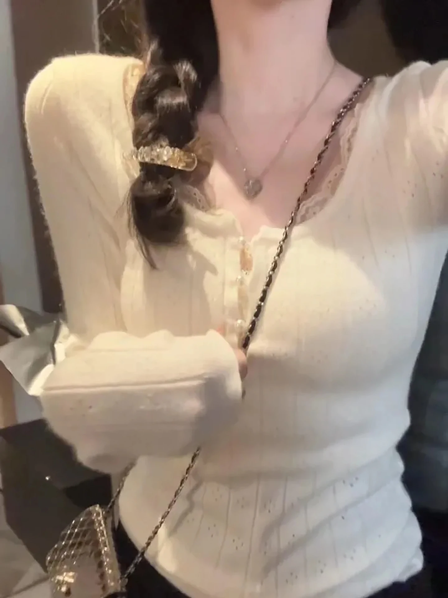 Белый вязаный топ с кружевной отделкой, женский облегающий ажурный базовый топ, весна 2026, новый модный боди, трикотаж
Белый вязаный топ с кружевной отделкой, женский облегающий ажурный базовый топ, весна 2026, новый модный боди, трикотаж