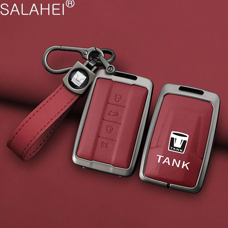 Car Zinc Alloy Leather Smart Remote Key Case Cover Shell for Great Wall GWM WEY TANK 300 500 Tank300 Tank500 Keyring Accessories
Car Zinc Alloy Leather Smart Remote Key Case Cover Shell for Great Wall GWM WEY TANK 300 500 Tank300 Tank500 Keyring Accessories