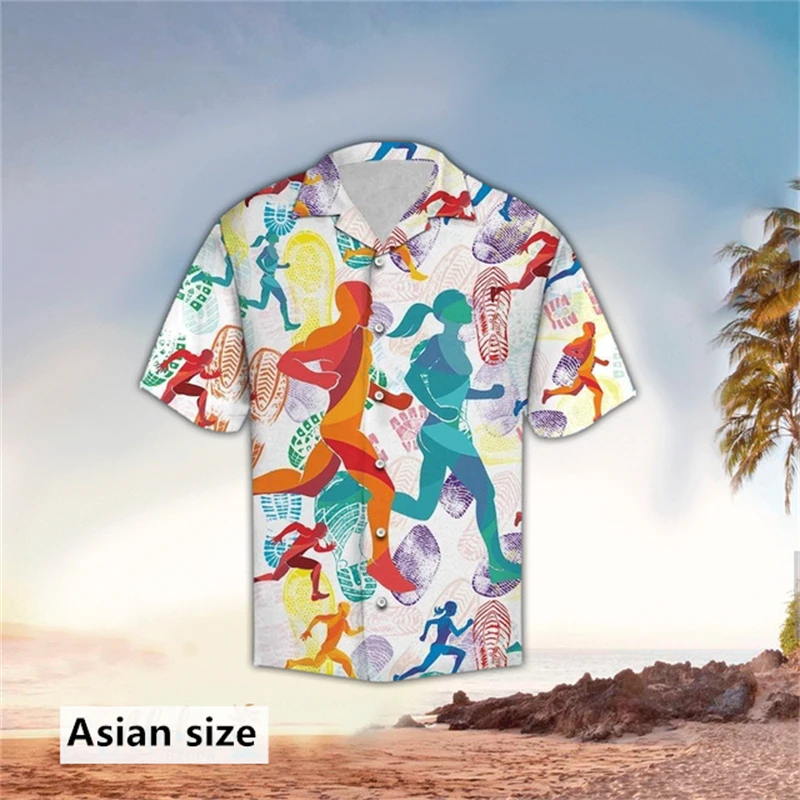 Fashion men's Shirt Running Sport Graphic Oversized Short Sleeved Quick Drying Hawaiian Large Size Leisure Summer Women Blouse
Fashion men's Shirt Running Sport Graphic Oversized Short Sleeved Quick Drying Hawaiian Large Size Leisure Summer Women Blouse