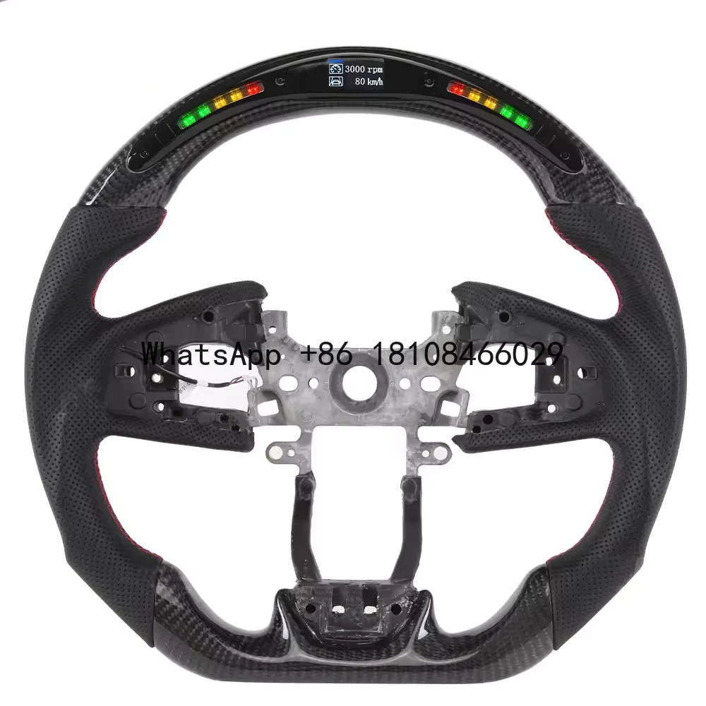 LED Racing Real Carbon Fiber Steering Wheel for Honda Civic Gen 10th 2017 2018 2019 2020 Type R CRV Carbon Fiber Steering Wheel
LED Racing Real Carbon Fiber Steering Wheel for Honda Civic Gen 10th 2017 2018 2019 2020 Type R CRV Carbon Fiber Steering Wheel