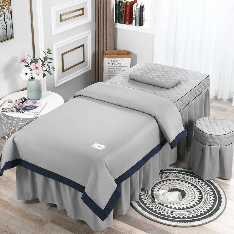 Bedding Sets for Beauty Salon, Bed Cover, Massage Spa Bedskirt, Pillowcase, Stool Cover, Dulvet Cover Sets, High Quality, 4PCs
Bedding Sets for Beauty Salon, Bed Cover, Massage Spa Bedskirt, Pillowcase, Stool Cover, Dulvet Cover Sets, High Quality, 4PCs