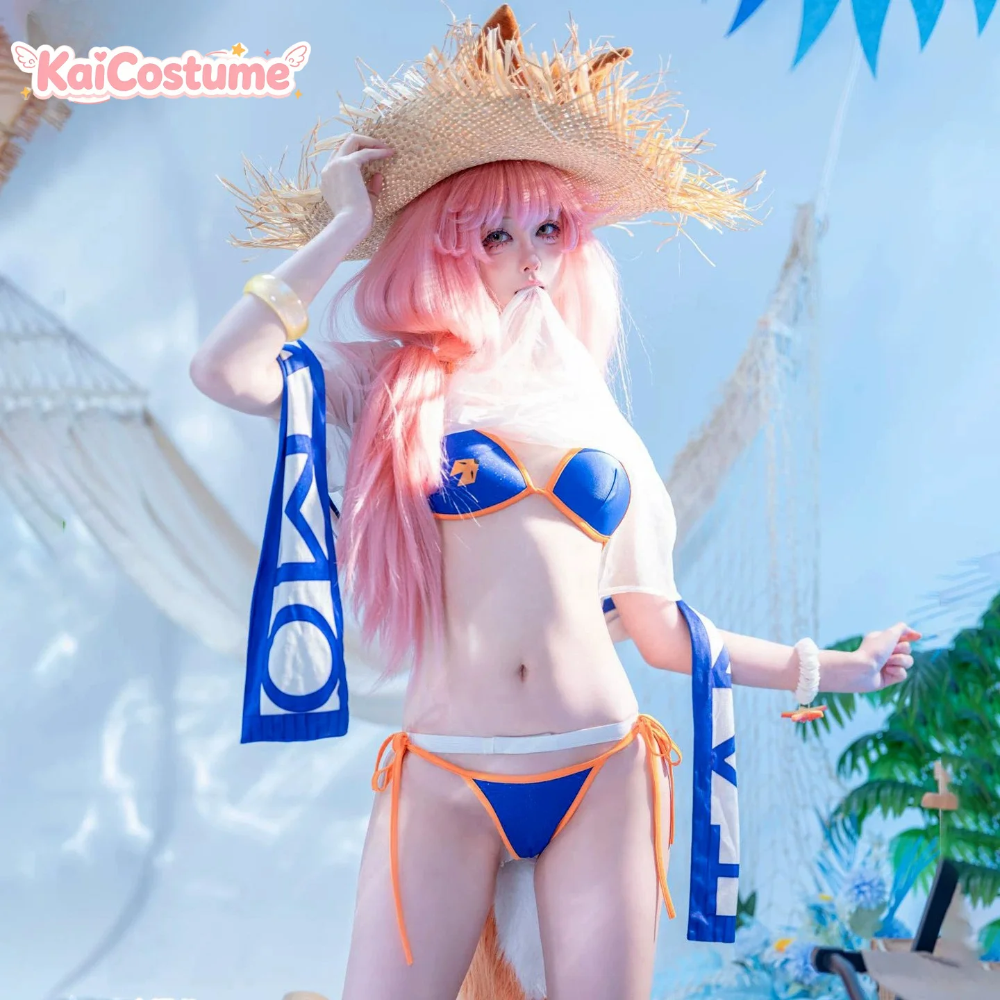 High Quality Tamamo no Mae Cosplay Costume Full Set Fate/Grand Order Lancer Swimsuit Women Anime Outfit For Halloween Role Play
High Quality Tamamo no Mae Cosplay Costume Full Set Fate/Grand Order Lancer Swimsuit Women Anime Outfit For Halloween Role Play