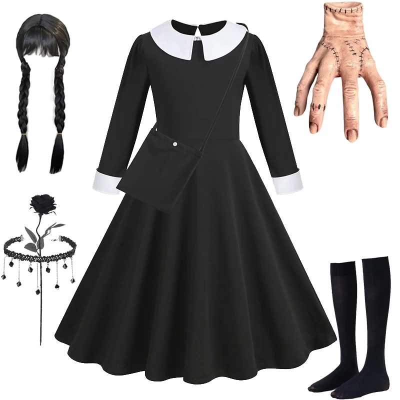 2025 New Children's Cosplay Dress Halloween Costume Carnival Party Clothes Girl Witch Dress Black Dance Performance Dress
2025 New Children's Cosplay Dress Halloween Costume Carnival Party Clothes Girl Witch Dress Black Dance Performance Dress