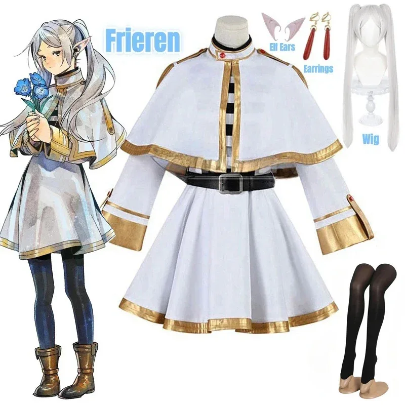 Sousou No Frieren Cosplay Costume Wig Shoes Anime Magician Dress Elf Ear Halloween Party Charistmas for Women Girls
Sousou No Frieren Cosplay Costume Wig Shoes Anime Magician Dress Elf Ear Halloween Party Charistmas for Women Girls