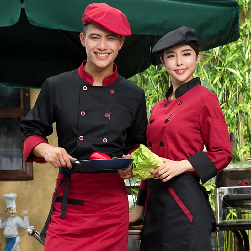Wholesale men's and women's catering work uniforms, restaurant and hotel plus-size workwear, long-sleeved baking and cake shop c
Wholesale men's and women's catering work uniforms, restaurant and hotel plus-size workwear, long-sleeved baking and cake shop c