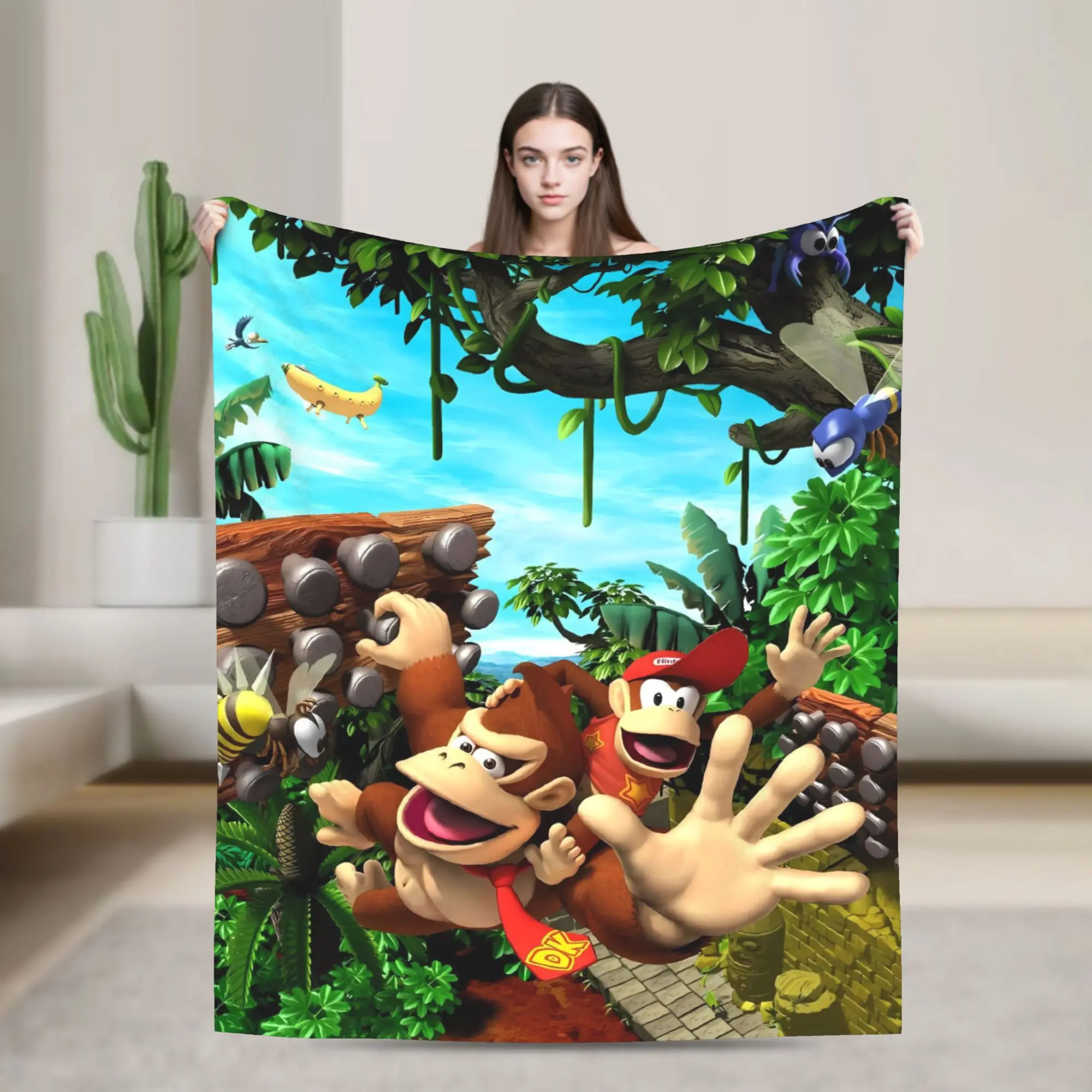 Donkeyed Kongs Blankets Super Soft Comfortable Plush Throw Blanket For Boy Girl Couch Chair Flannel Bedspread Bed Cover
Donkeyed Kongs Blankets Super Soft Comfortable Plush Throw Blanket For Boy Girl Couch Chair Flannel Bedspread Bed Cover