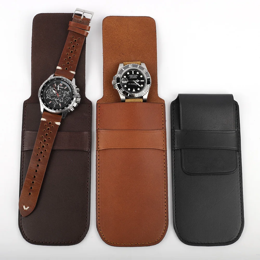 Vintage Genuine Leather Watch Box Bracelet Storage Bag Portable Travel Jewelry Leather Pouch Watch Pouch Bag Case for Men Women
Vintage Genuine Leather Watch Box Bracelet Storage Bag Portable Travel Jewelry Leather Pouch Watch Pouch Bag Case for Men Women