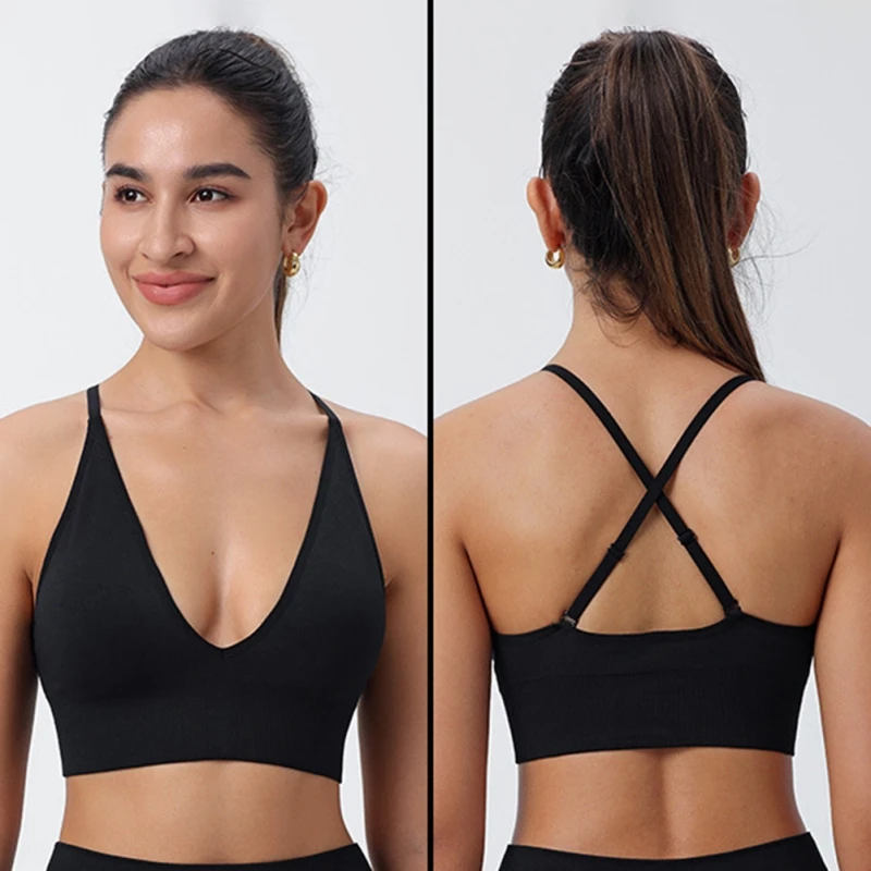 Sports Bra Women Adjustable Shoulder Straps Backless Sexy Yoga Bra Large-sized Fitness Gym Bra Running Sports Crop Top
Sports Bra Women Adjustable Shoulder Straps Backless Sexy Yoga Bra Large-sized Fitness Gym Bra Running Sports Crop Top