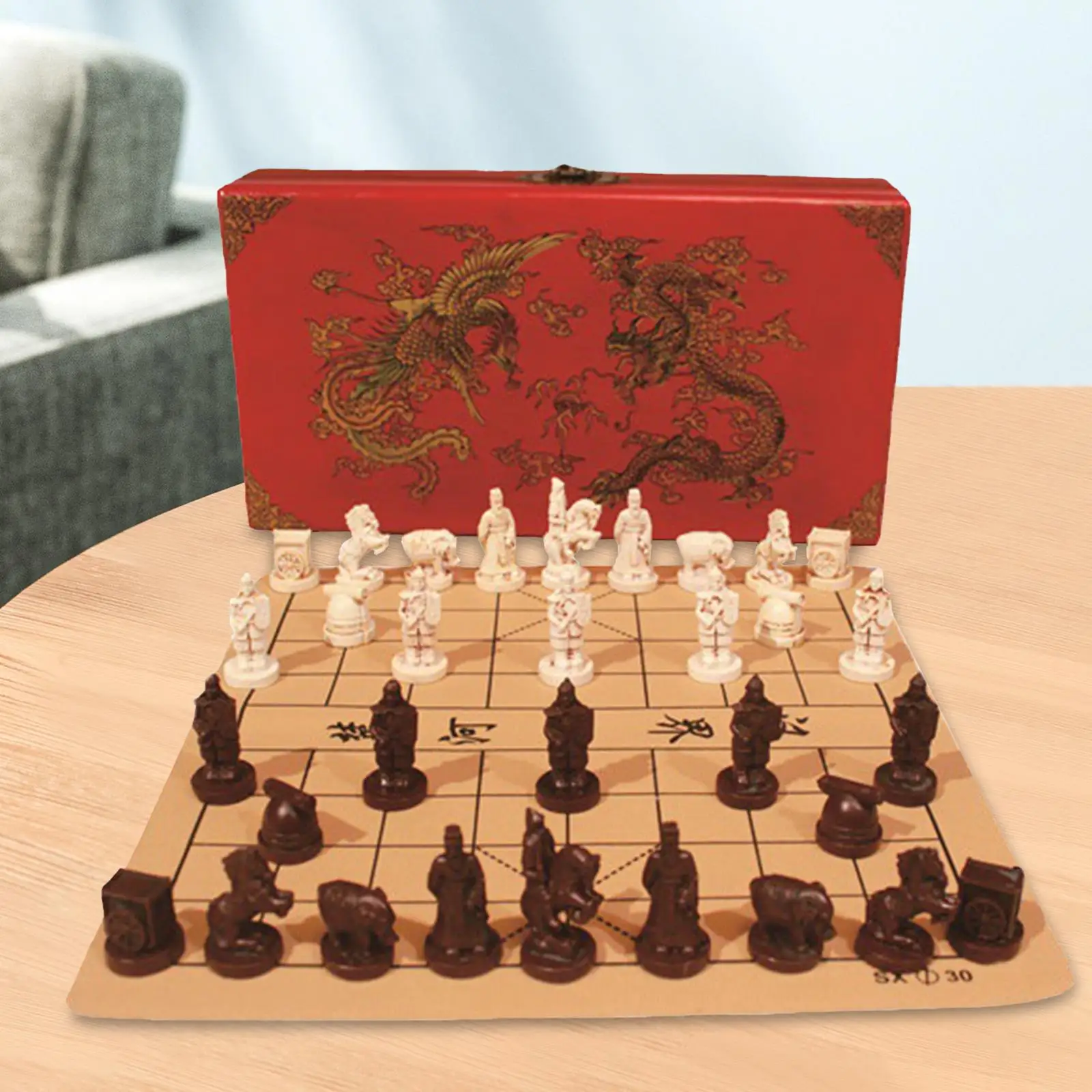 Elegant Chinese Chess Set with Wood Box 3D Resin Warrior Pieces Classic Board Game for Brain Training and Gifts
Elegant Chinese Chess Set with Wood Box 3D Resin Warrior Pieces Classic Board Game for Brain Training and Gifts