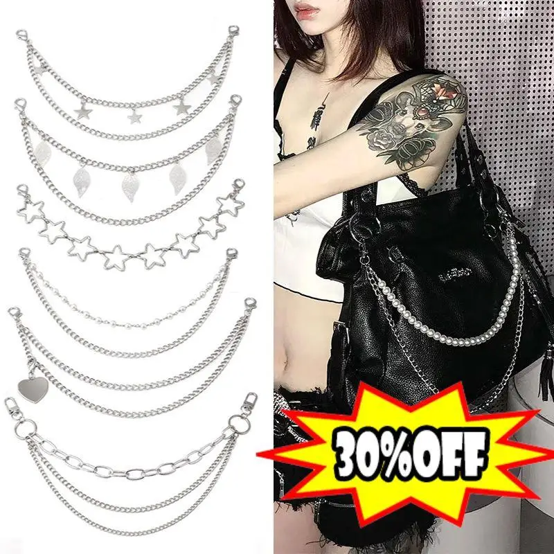 1pc Metal Purse Chain Strap Extender Multi-layer Bag Chain For Accessory Charms, Lengthen Crossbody Shoulder Handbags Strap DIY
1pc Metal Purse Chain Strap Extender Multi-layer Bag Chain For Accessory Charms, Lengthen Crossbody Shoulder Handbags Strap DIY
