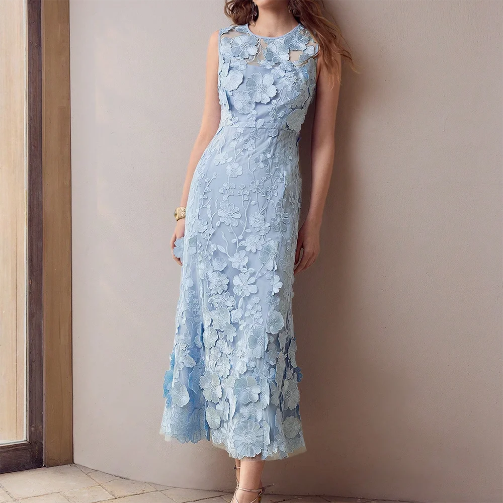 Floral Embroidery Maxi Dress Women Spring Summer French Sleeveless Chic Fashion Robes Lady Elegant Evening Party Long Dress 2026
Floral Embroidery Maxi Dress Women Spring Summer French Sleeveless Chic Fashion Robes Lady Elegant Evening Party Long Dress 2026