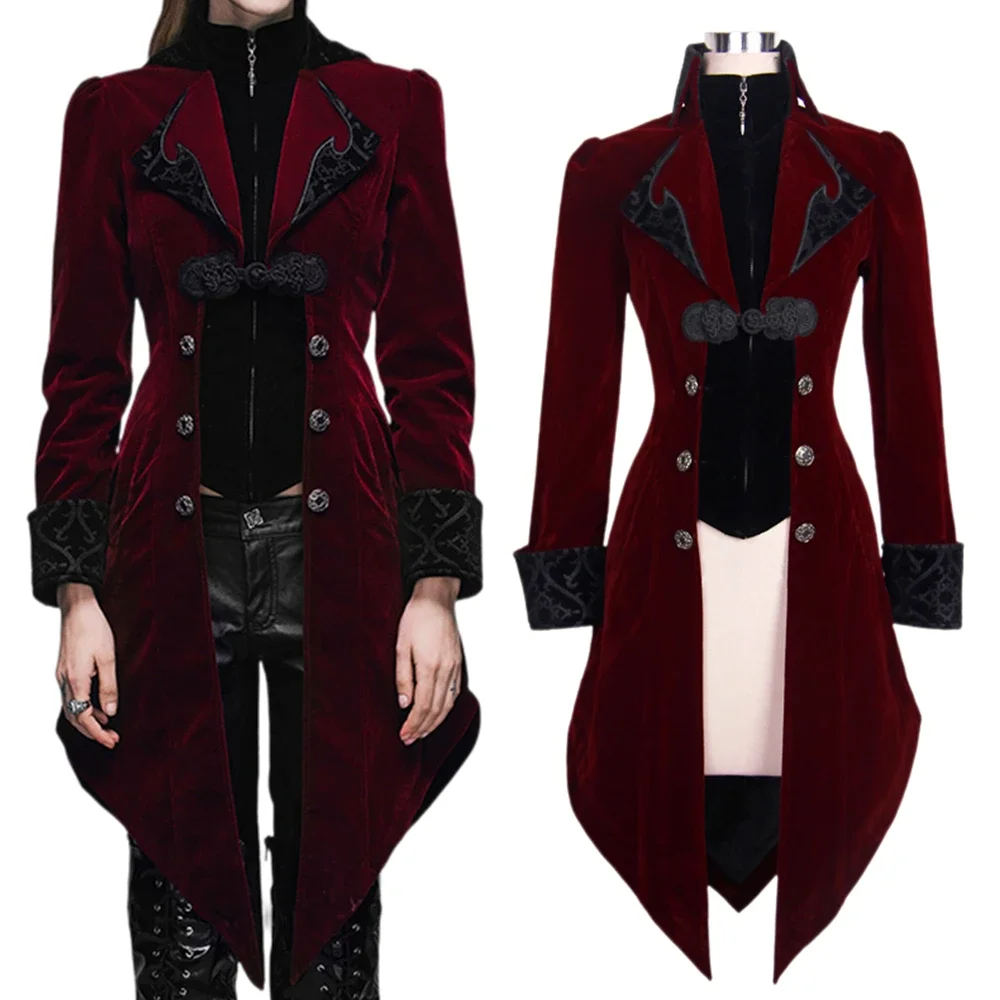Medieval Steampunk Costume Edwardian Victorian Assassin Pirate Long Sleeve Jacket For Women Vintage Halloween Cosplay Overcoat
Medieval Steampunk Costume Edwardian Victorian Assassin Pirate Long Sleeve Jacket For Women Vintage Halloween Cosplay Overcoat