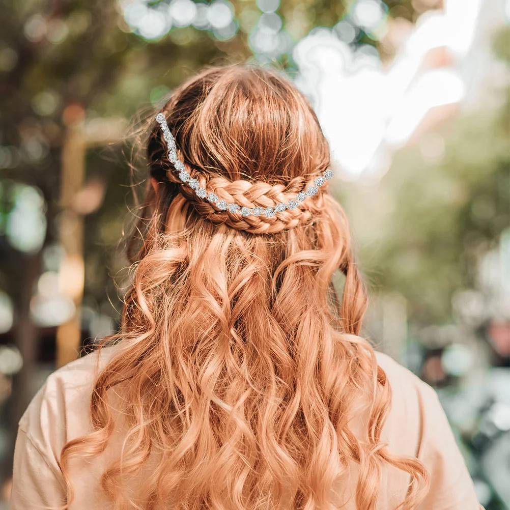 Crystal Bridal Comb Elegant Wedding Accessories Bridesmaid Hair Comb For Bride Chain Headdress Hairpins Simple Style
Crystal Bridal Comb Elegant Wedding Accessories Bridesmaid Hair Comb For Bride Chain Headdress Hairpins Simple Style
