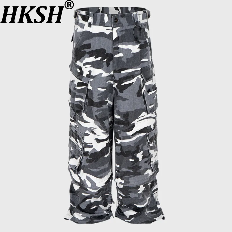 HKSH Spring Summer High Street Tide Techwear Loose Functional Camouflage Washed Trendy Casual Straight Full Length Pants HK6384
HKSH Spring Summer High Street Tide Techwear Loose Functional Camouflage Washed Trendy Casual Straight Full Length Pants HK6384