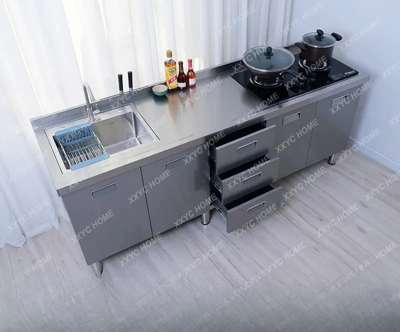 MM Kitchen stainless steel 304 countertop workbench stove operation storage sink integrated cabinet
MM Kitchen stainless steel 304 countertop workbench stove operation storage sink integrated cabinet