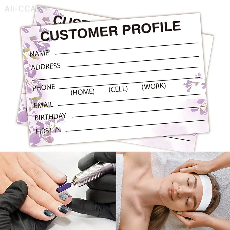 Customer Information Card Nail Art Client Contact Profile Record Cards Hair Salon Client Profile Page Cards Data Client Cards
Customer Information Card Nail Art Client Contact Profile Record Cards Hair Salon Client Profile Page Cards Data Client Cards