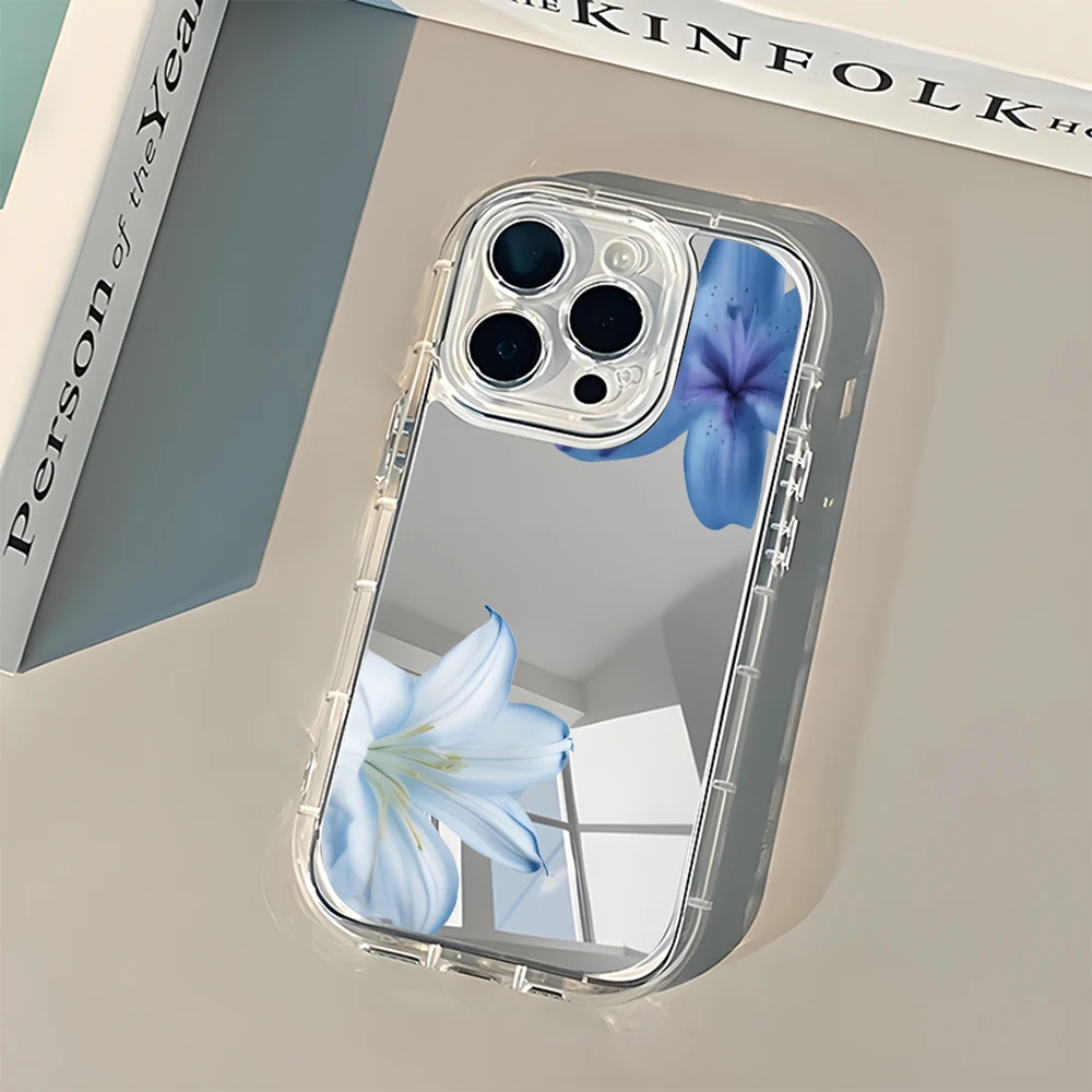Blue Lily Flower Elegant Pattern Back Mirror Phone Case For iPhone 17 16 15 14 13 12 11 Pro Max Air 7 8 Plus X XR XS Soft Cover
Blue Lily Flower Elegant Pattern Back Mirror Phone Case For iPhone 17 16 15 14 13 12 11 Pro Max Air 7 8 Plus X XR XS Soft Cover