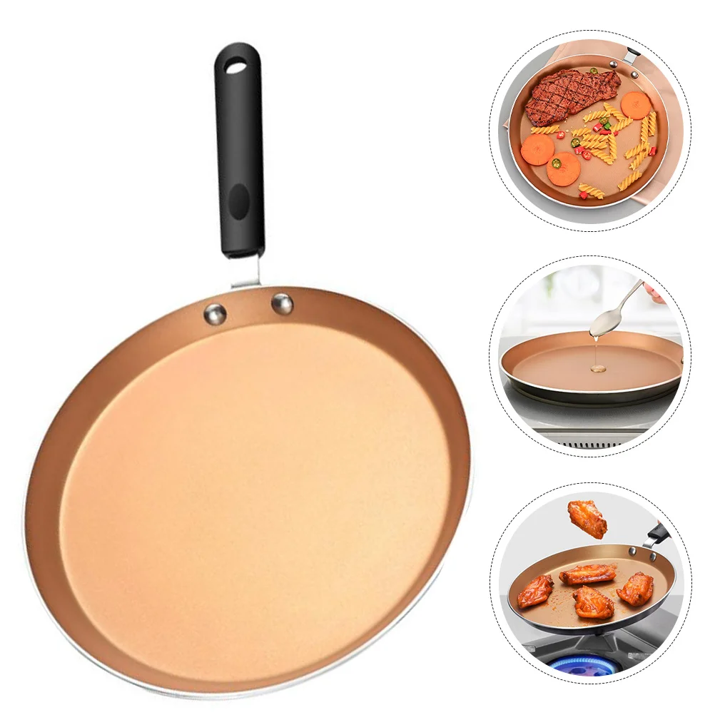 1Pcs Non-Stick Frying Pan Aluminum Alloy Simple Style Sturdy Fryer for Steak Pancake Breakfast Baking Household Portable Handle
1Pcs Non-Stick Frying Pan Aluminum Alloy Simple Style Sturdy Fryer for Steak Pancake Breakfast Baking Household Portable Handle