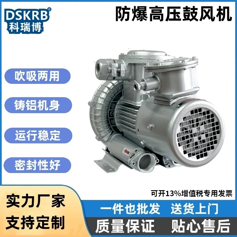 Variable frequency explosion-proof fan low power flameproof air pump 210380V0.37KW miniature high pressure blower
Variable frequency explosion-proof fan low power flameproof air pump 210380V0.37KW miniature high pressure blower