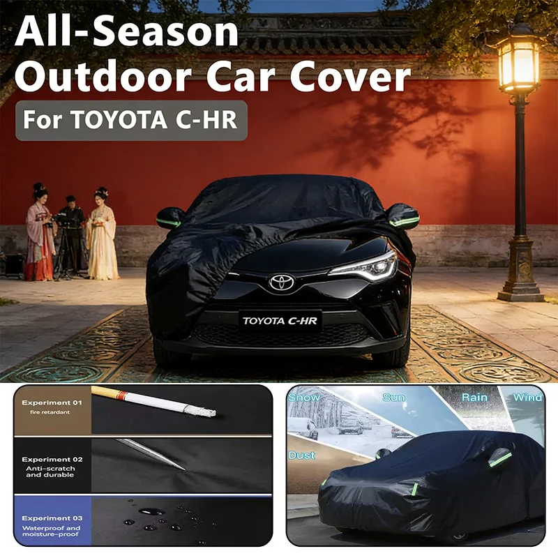 Outdoor Car Cover for TOYOTA C-HR - Outdoor Full Protection, Waterproof Dustproof Heat-Resistant
Outdoor Car Cover for TOYOTA C-HR - Outdoor Full Protection, Waterproof Dustproof Heat-Resistant