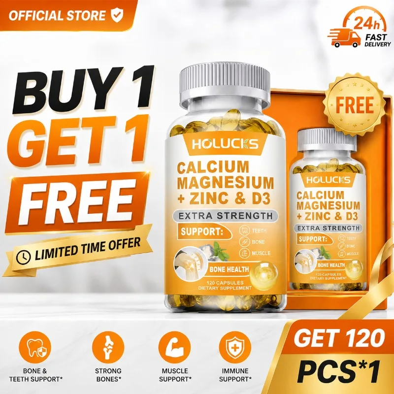 Organic Calcium Support Supplements, with Magnesium,Zinc & D3, Strengthen Bone,Teeth & Nerve Wellness for Daily Life
Organic Calcium Support Supplements, with Magnesium,Zinc & D3, Strengthen Bone,Teeth & Nerve Wellness for Daily Life