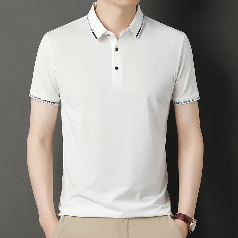 Summer Sportswear Men's Jogging T-shirt Solid Color Lapel Short Sleeved Lightweight Loose Oversized Top
Summer Sportswear Men's Jogging T-shirt Solid Color Lapel Short Sleeved Lightweight Loose Oversized Top