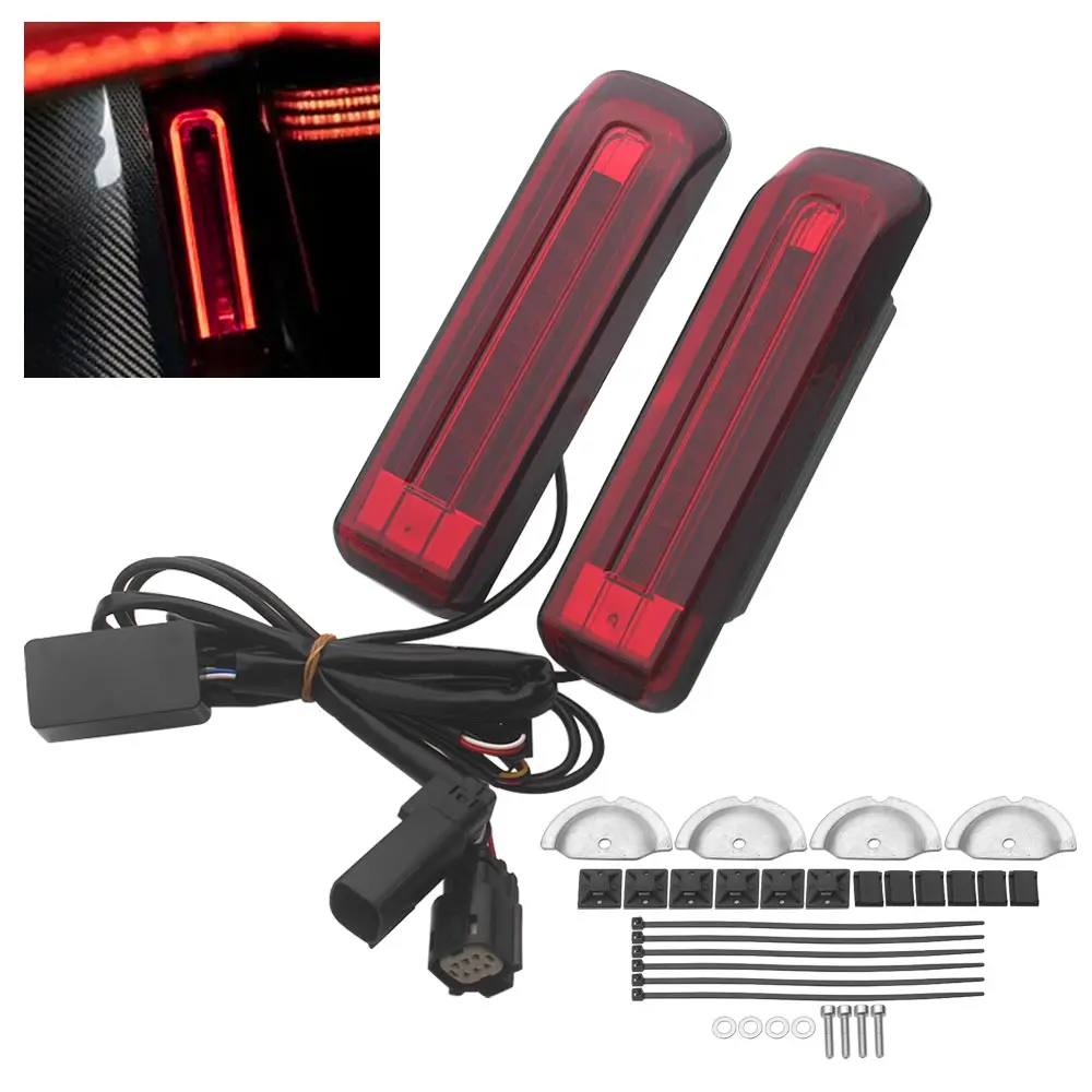 Saddlebag LED Insert Light ABS Plastic Rear 2PCS Fit For Harley Touring Electra Glide Ultra Limited FLHTK 2014-2024
Saddlebag LED Insert Light ABS Plastic Rear 2PCS Fit For Harley Touring Electra Glide Ultra Limited FLHTK 2014-2024