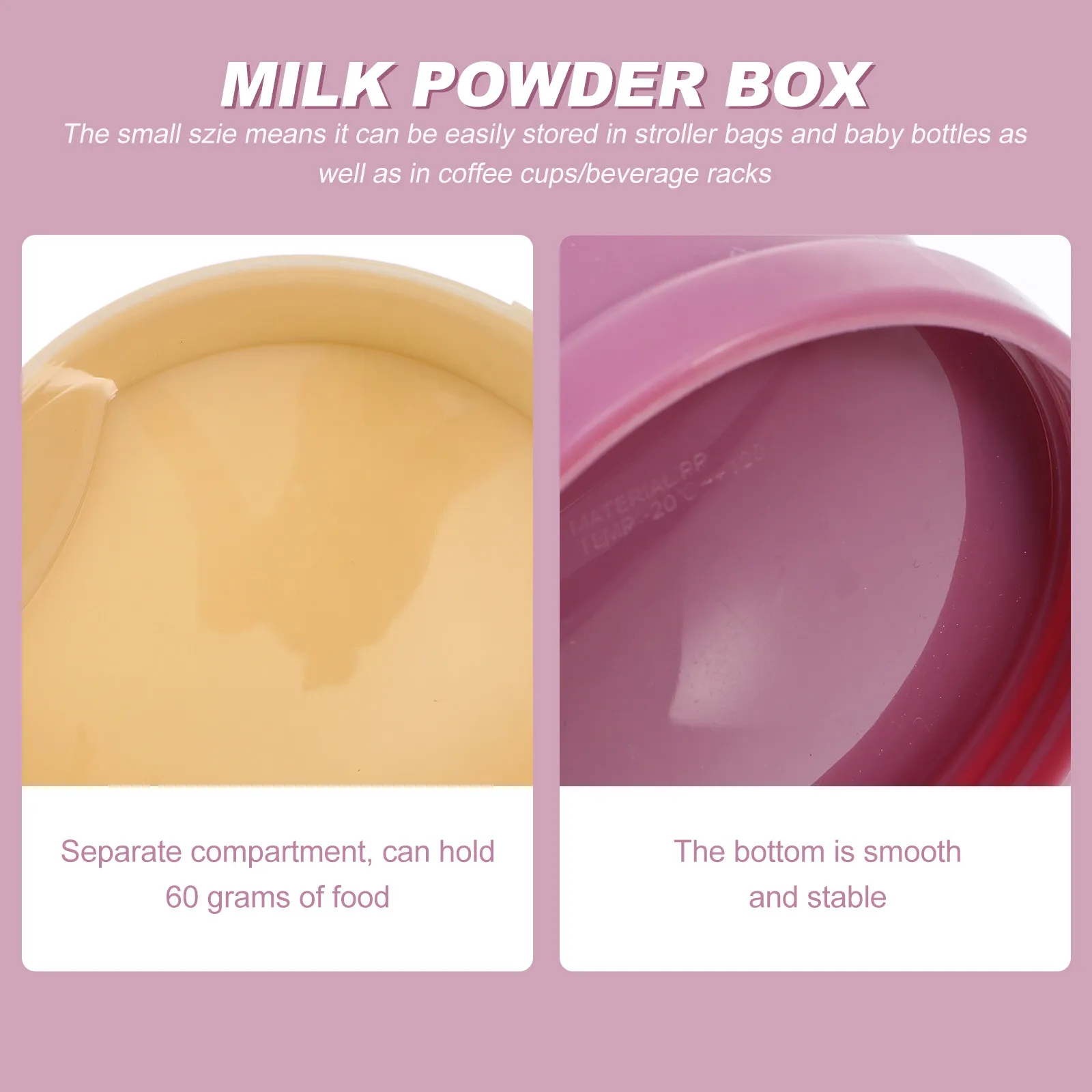 2Pcs Milk Powder Container for Baby 3 Compartment Formula Holder Leak Proof Spiral Design Easy Tpe PP Material
2Pcs Milk Powder Container for Baby 3 Compartment Formula Holder Leak Proof Spiral Design Easy Tpe PP Material