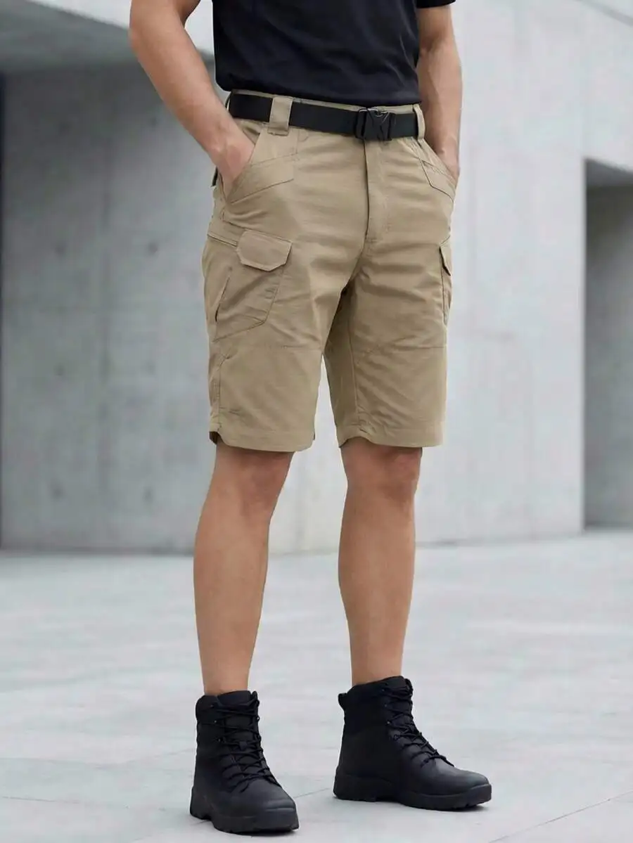 Mens Tactical Cargo Shorts Lightweight Quick-Drying Breathable Multi-Pocket Zippered Pockets Belt Included Khaki Black Gray
Mens Tactical Cargo Shorts Lightweight Quick-Drying Breathable Multi-Pocket Zippered Pockets Belt Included Khaki Black Gray