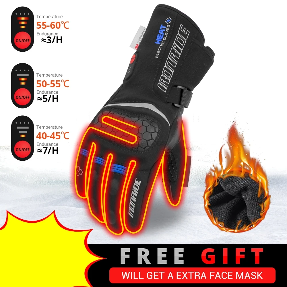 Winter Heated Gloves Electric Heat Gloves Warm Thermal Heated Rechargeable Gloves Skiing Snowboarding Hunting Fishing Waterproof
Winter Heated Gloves Electric Heat Gloves Warm Thermal Heated Rechargeable Gloves Skiing Snowboarding Hunting Fishing Waterproof