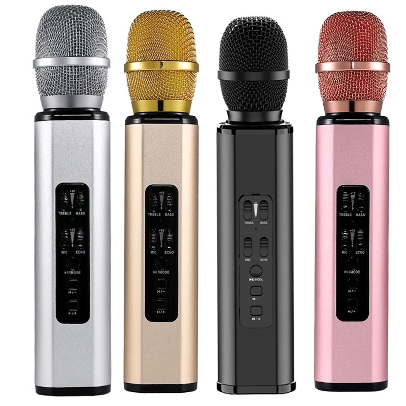 New K6 Wireless Bluetooth Microphone Karaoke Mic Handheld Condenser Microphone Dual Speaker Portable Singing Speaker
New K6 Wireless Bluetooth Microphone Karaoke Mic Handheld Condenser Microphone Dual Speaker Portable Singing Speaker